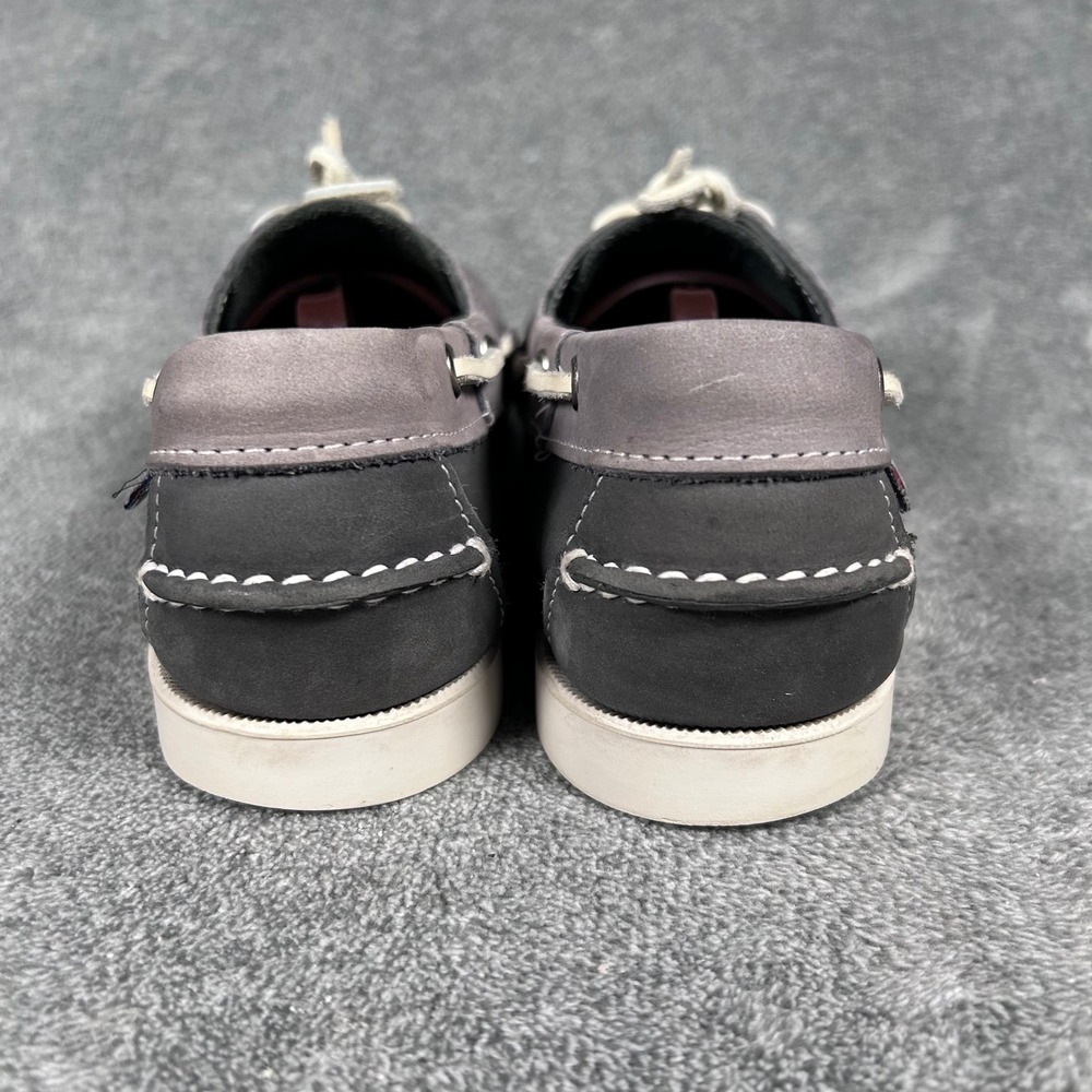 Sebago Docksides Grey Charcoal Nubuck Leather Boat Shoes Womens 9 M 79048122 - Picture 6 of 11
